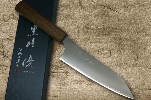 Yu Kurosaki HAP40 GEKKO WA OK8M Japanese Chef's Bunka Knife 165mm with Urushi Lacquered Oak Handle
